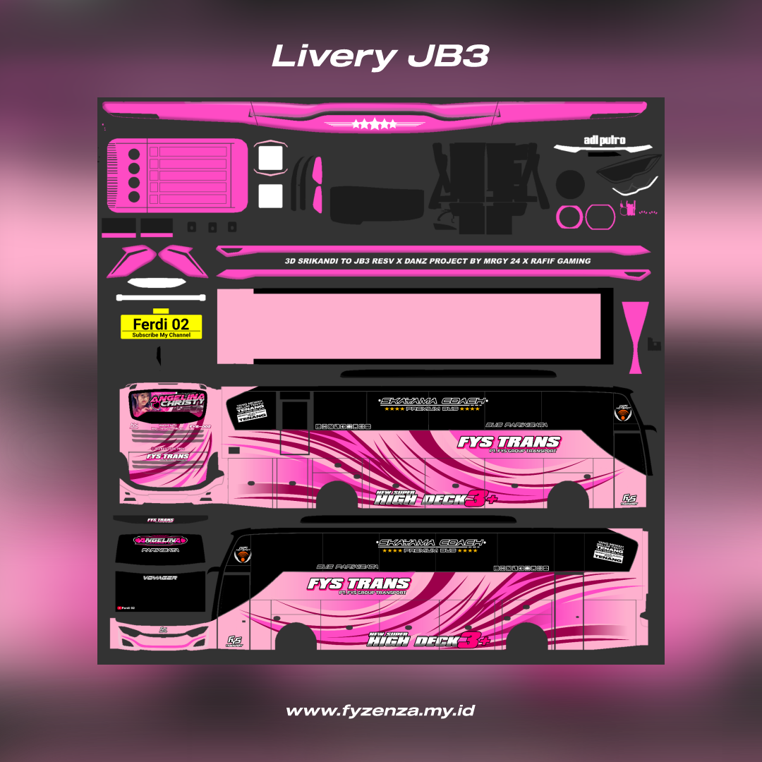Livery Bussid JB3 SHD Angelina Christy